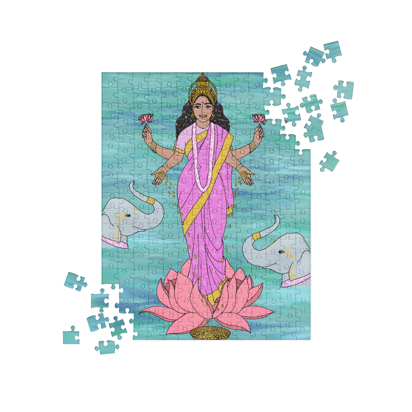 Lakshmi Divine Wild Jigsaw puzzle