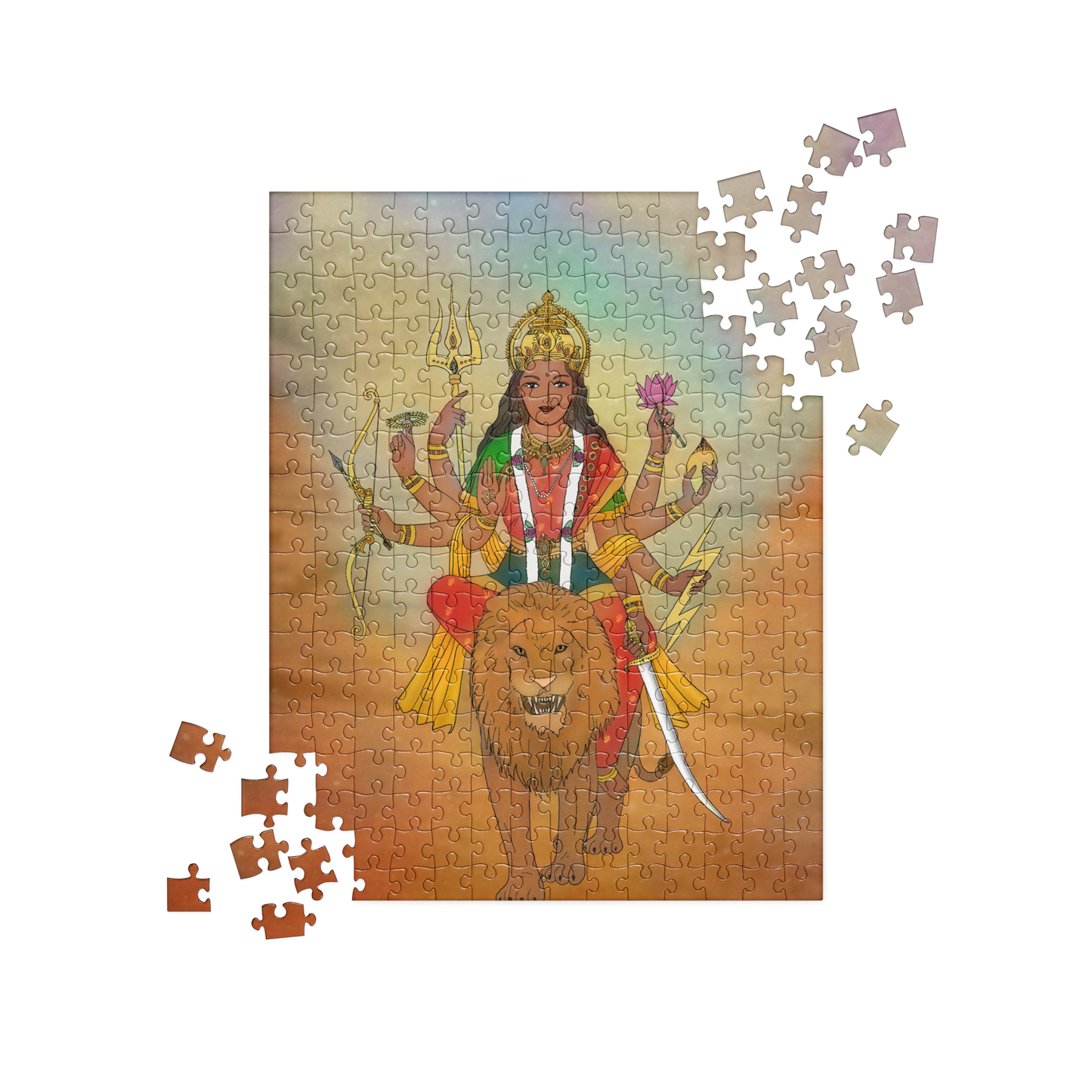Durga Divine Wild Jigsaw puzzle