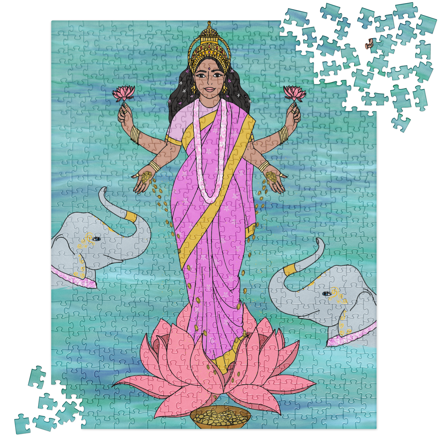 Lakshmi Divine Wild Jigsaw puzzle